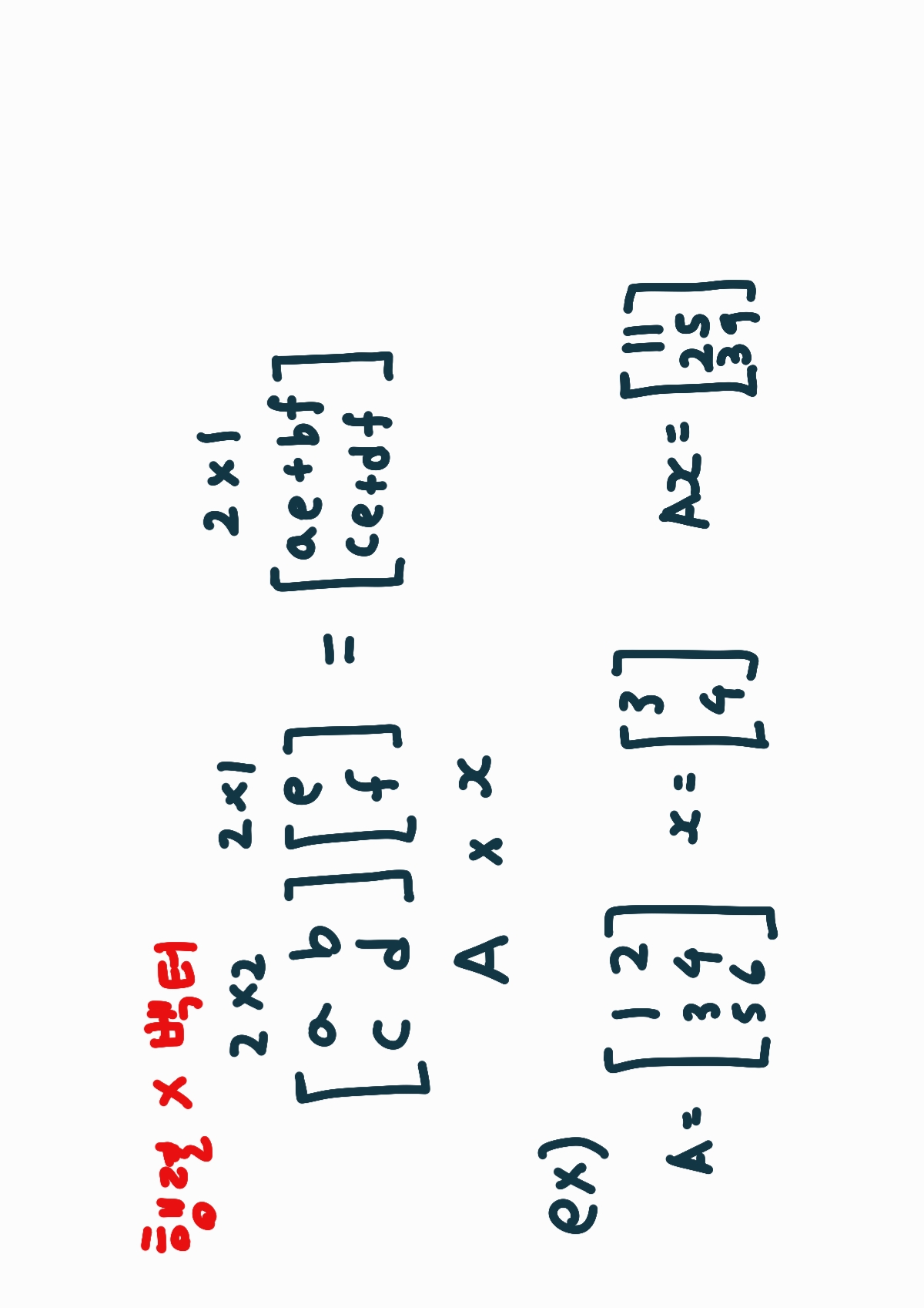 행렬 x 벡터 이미지